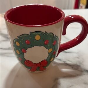 Simply Southern Holiday Wreath Mug - Red and Green